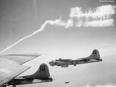 B-17G 44-8149 and 43-39188 R5-C of the 487th BG