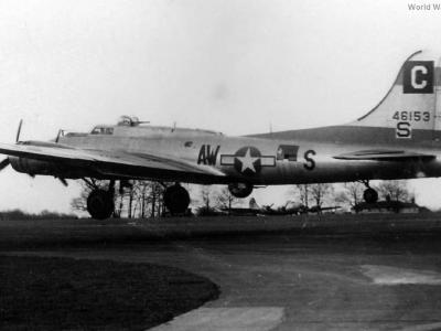 B-17G 44-6153 AW-S of the 96th BG, 337th BS