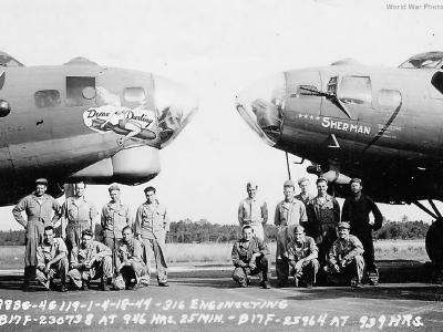 B-17 DEMO DARLING and SHERMAN