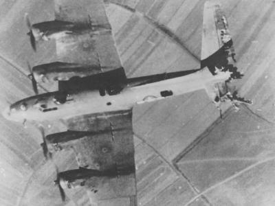 Damaged B-17 Italy 10 March 1944