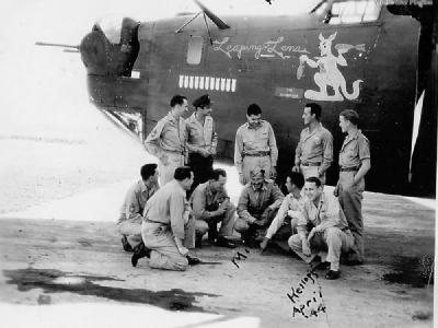 B-24J 42-73302 LEAPING LEMA of the 7th BG, 9th BS