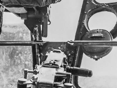 Interior View of a B-24D Nose Gun Position 376th BG 1943