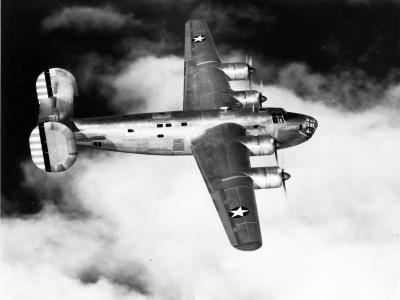 XB-24 in flight