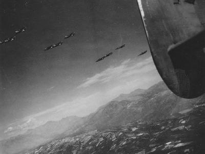 15th AF B-25 bombers over Pisa 1944