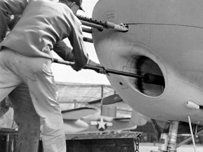 B-25 75mm Cannon Cleaning