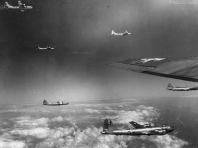B-29 42-24505 of the 462nd BG over Formosa