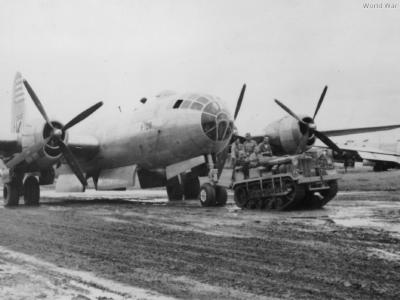 M2 Cletrac towing B-29 China September 1944