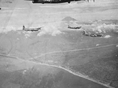 B-29 of 19th BG over Japan 1945