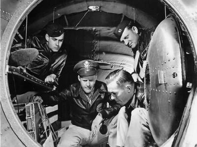 Interior view of B-29 rear cabin