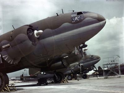 C-46A warming up