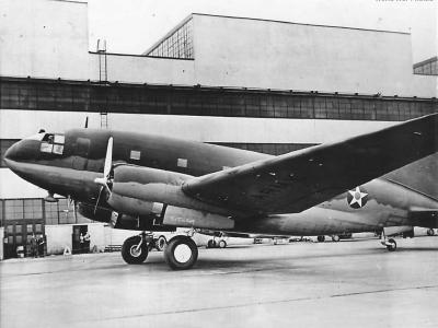 C-46 during tests at Curtiss-Wright Factory Buffalo