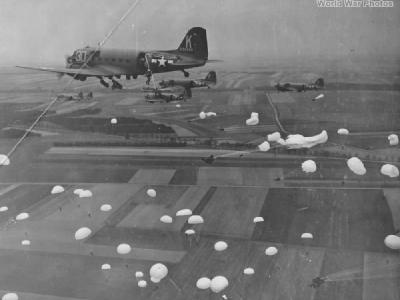 Practice Jump Over France 82nd TCS 436th TCG C-47 Black Sheep