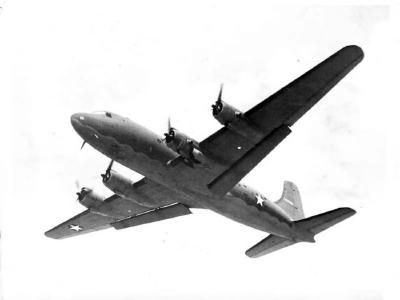 Douglas C-54 Skymaster in air