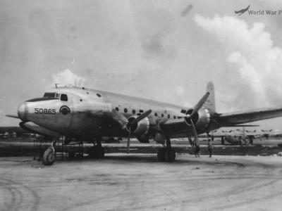 Douglas R5D on airfield