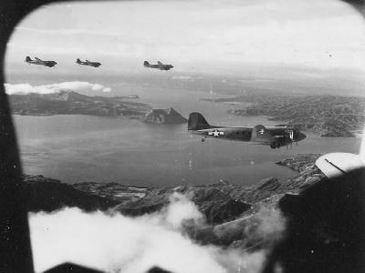 C-47 Skytrain Flying Formation Philippines