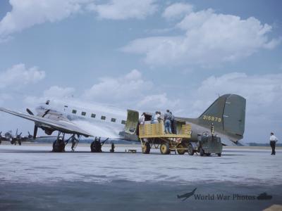 Cargo is Loaded Into a C-47 43-15979