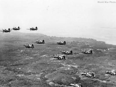 Brewster Buffalos on Patrol Over Malayan Coast