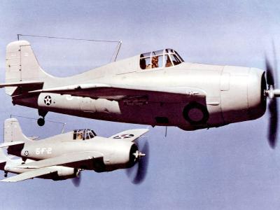 F4F-3 Wildcats of VF-5 USS Yorktown 1941