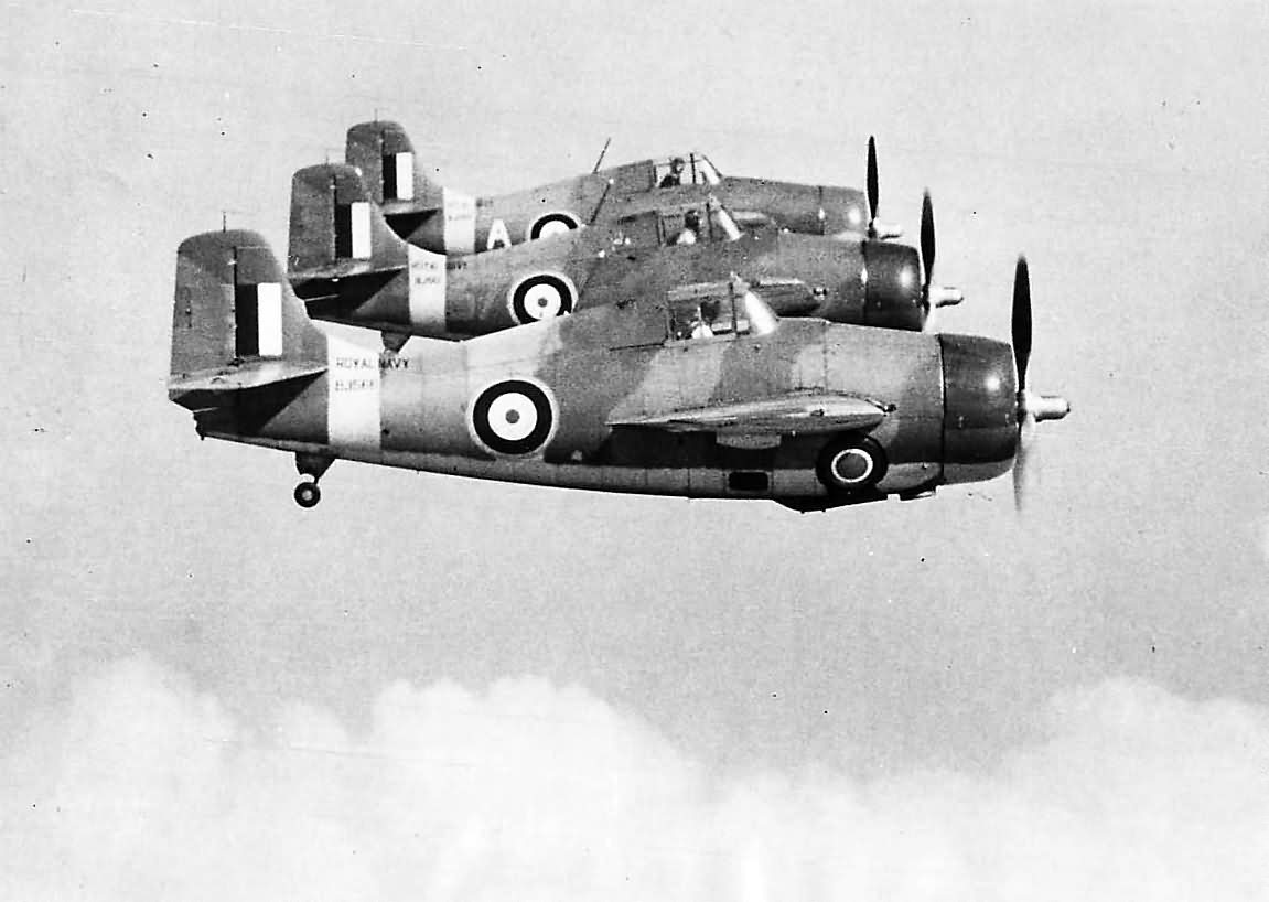 Formation of Grumman F4F Martlets of No. 804 squadron Fleet Air Arm 1940 – Scapa Flow