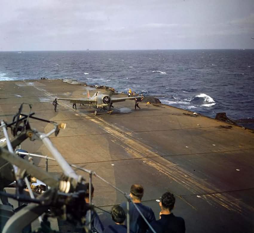 Grumman Martlet on the flight deck of HMS Formidable November 1942