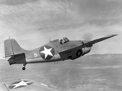 F4F over Mojave California