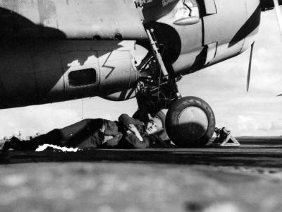 F4F aboard USS Ranger during Operation Torch