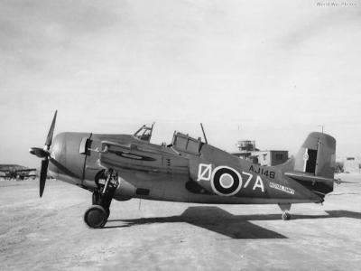 Grumman Martlet II AJ148 of No. 888 Squadron FAA Oran