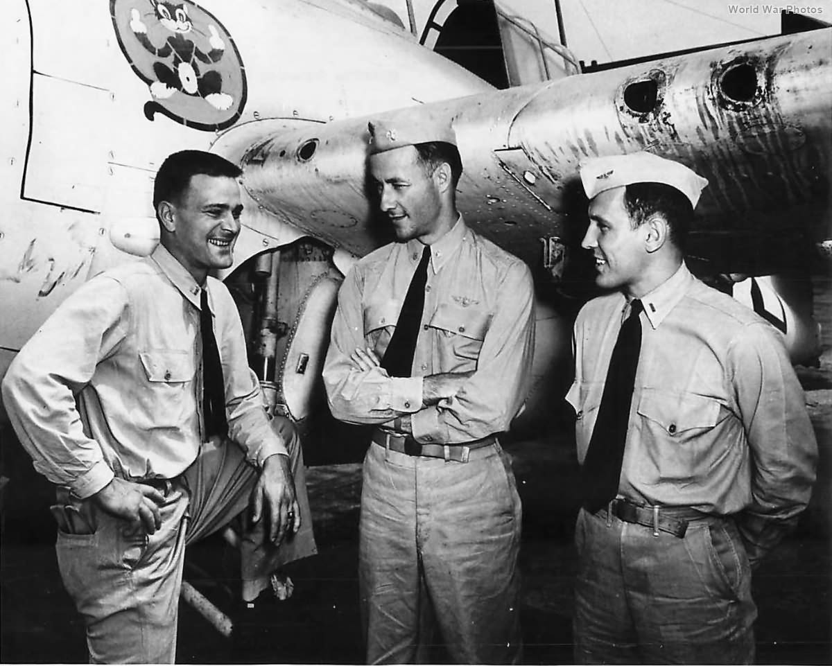 U-Boat sinking pilots of VC-13 by FM aboard USS Core
