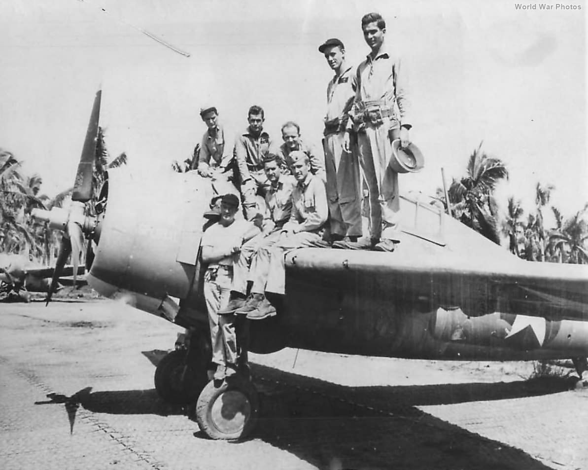 VMF-121 Ace Joe Foss and Joe’s Flying Circus pilots on Guadalcanal