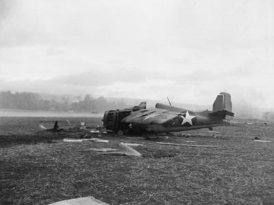 Destroyed F4F Guadalcanal 1942/43