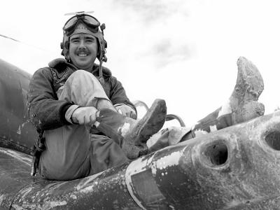 1Lt Stuart Alley of VMF-323 Ace on F4U-1D Corsair