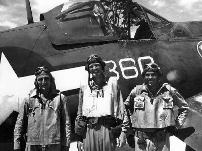 Charles Lindbergh by VMF-115 F4U Corsair #360