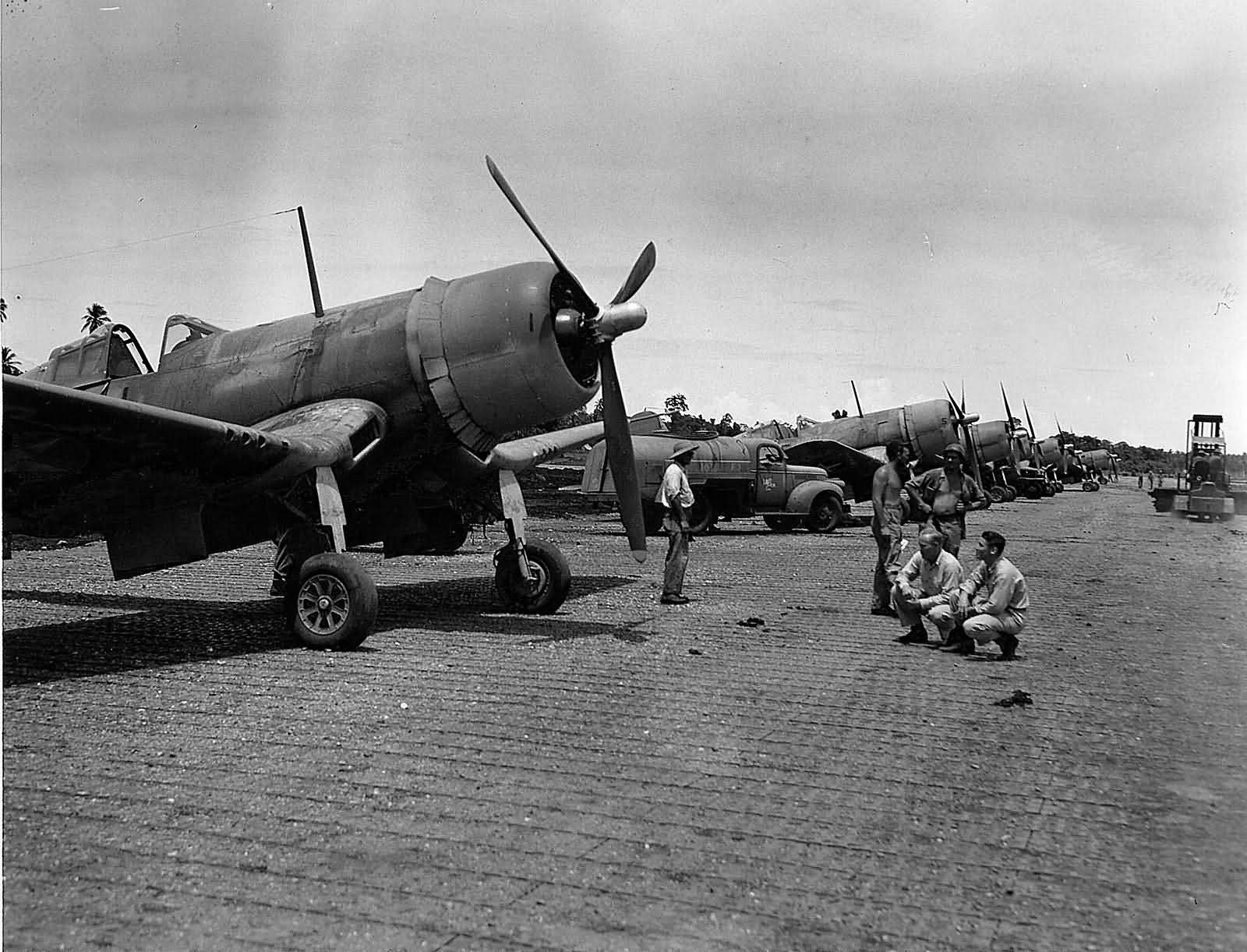 F4U-1 Corsairs of VMF-124 Guadalcanal April 14, 1943