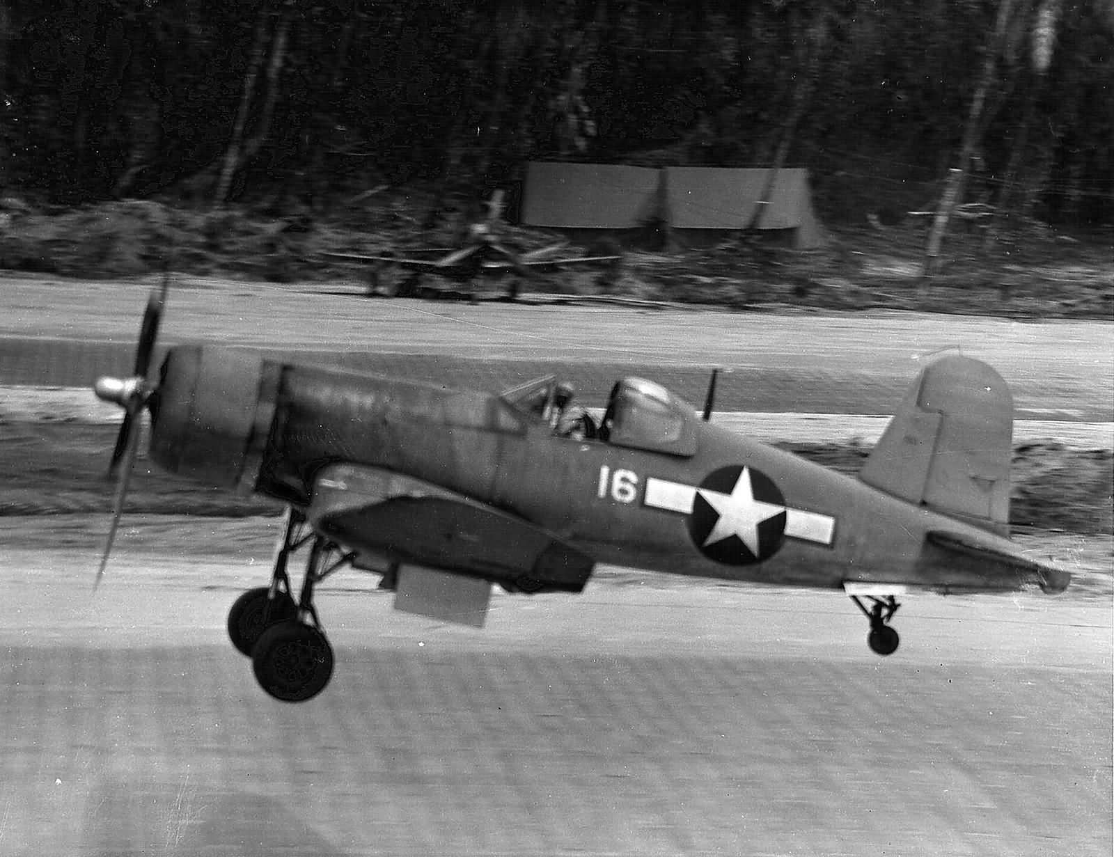 F4U Corsair 16 of VMF-214 – Torokina January 10, 1944
