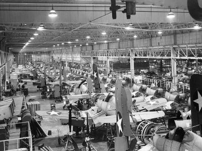 F4U Corsair assembly line