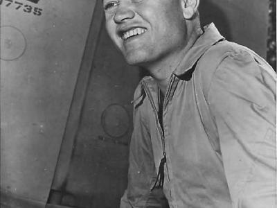 Ace Pappy Boyington of VMF-214 Black Sheep Squadron