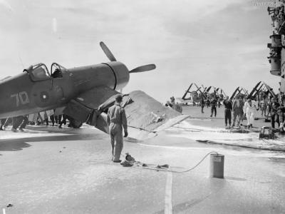 Corsair Mk II 7Q JT208 HMS Illustrious May 1944