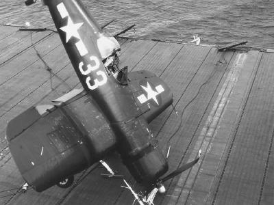 F4U-1D VF-85 aboard USS Shangri-La December 6, 1944