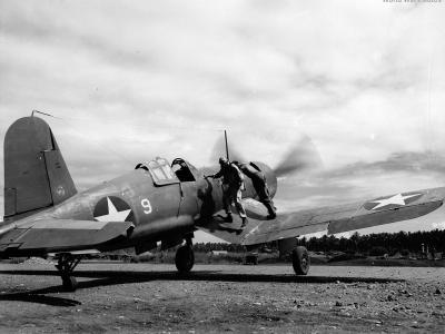 F4U-1 BuNo 02288 flown by Major Gregory Weissenberger of VMF-213