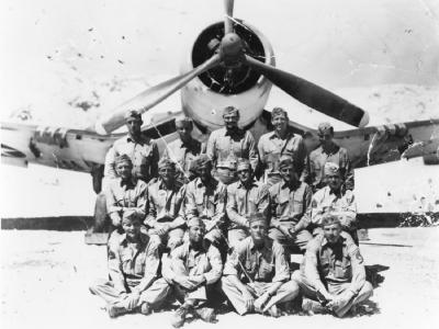 F4U-1 and pilots of VMF-215 28 May 1943