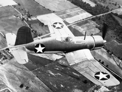 F4U-1 in flight