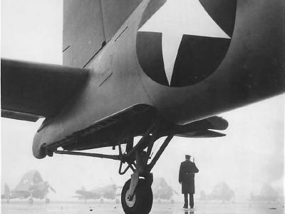 F4U-1 tail wheel