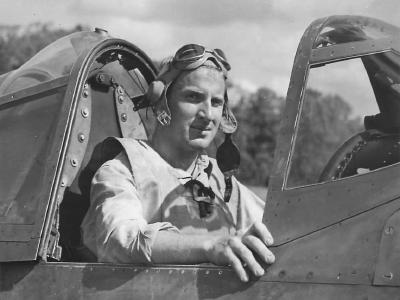 F4U Marine pilot 1st Lt Harry Atwater of VMF-122