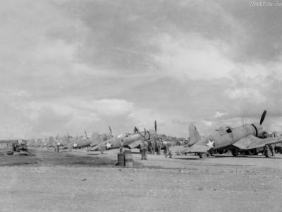 F4U-1 of VMF-124 on Guadalcanal in mid-february 1943