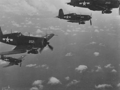 F4U-1A of VMF-222 in flight