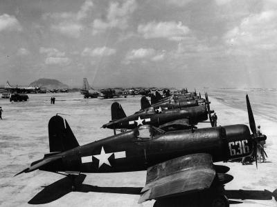 FG-1D of the MAW-4 at Iwo Jima 1945