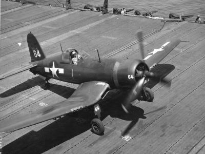 FG-1D #64 aboard USS Boxer 1945