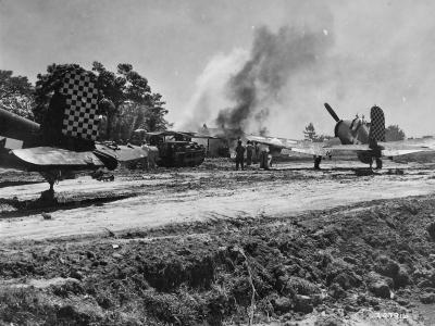 Marine F4U-1D of VMF-312 Kadena Okinawa 12 April 1945
