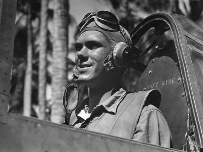 Marine pilot Lt Wayne Alexander of VMF-215