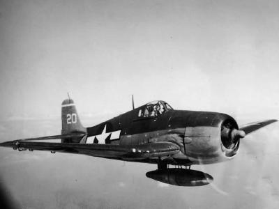 F6F-3 Hellcat #20, pilot Ens Plant of VF-15, USS Essex (CV-9) 1944